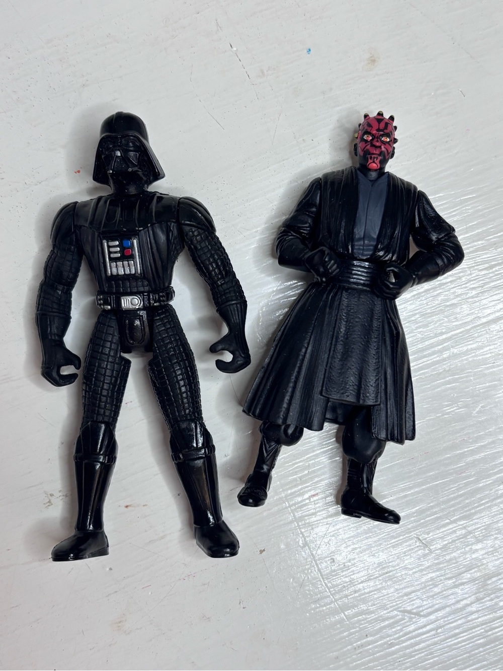 Star Wars Action Figures Darth Vader & Darth Maul with book